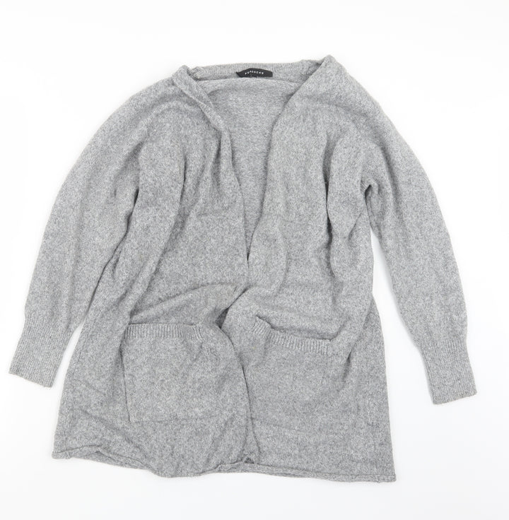 Peacocks Womens Grey  Knit Cardigan Jumper Size S