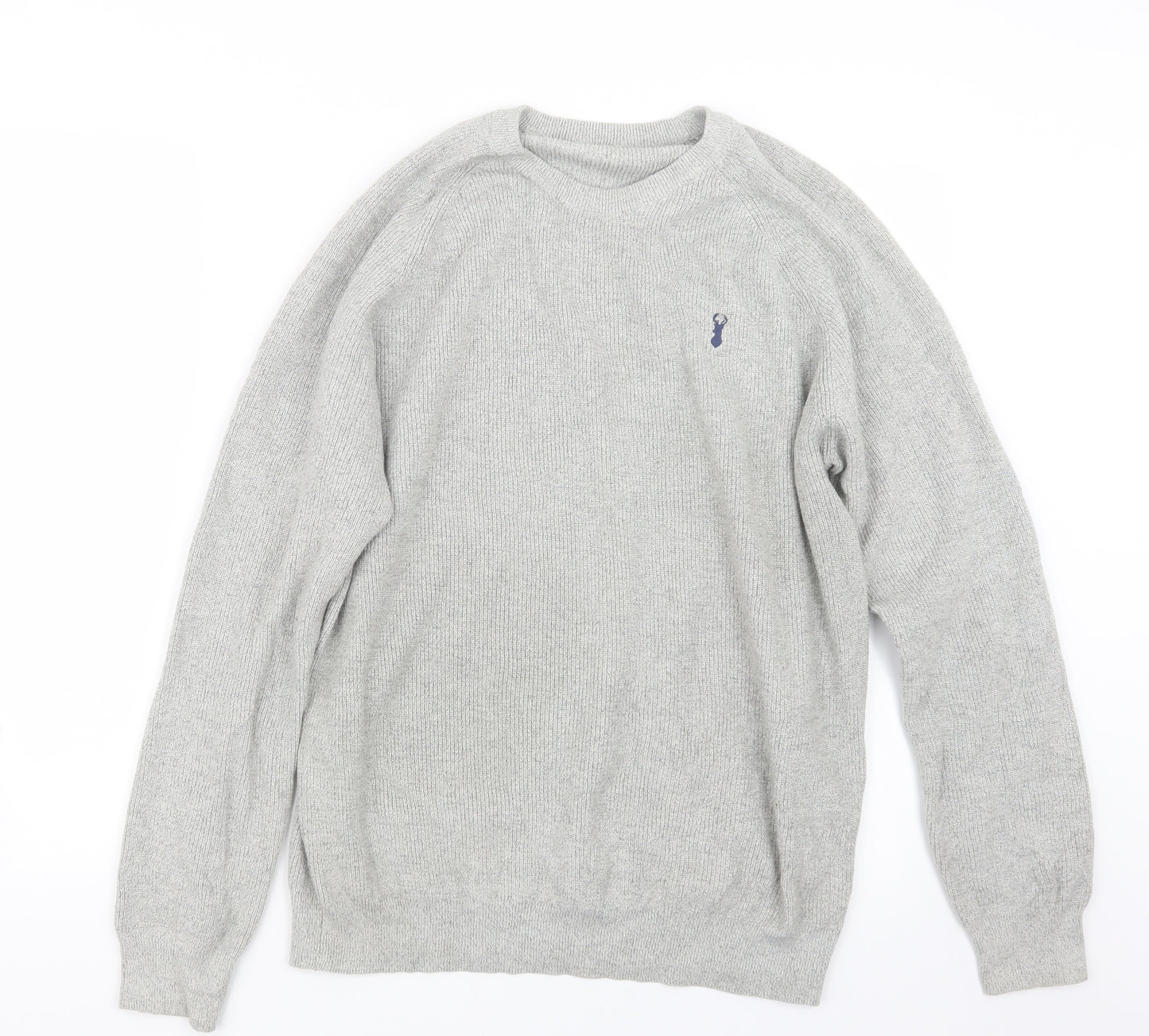 NEXT Mens Grey  Knit Pullover Jumper Size L