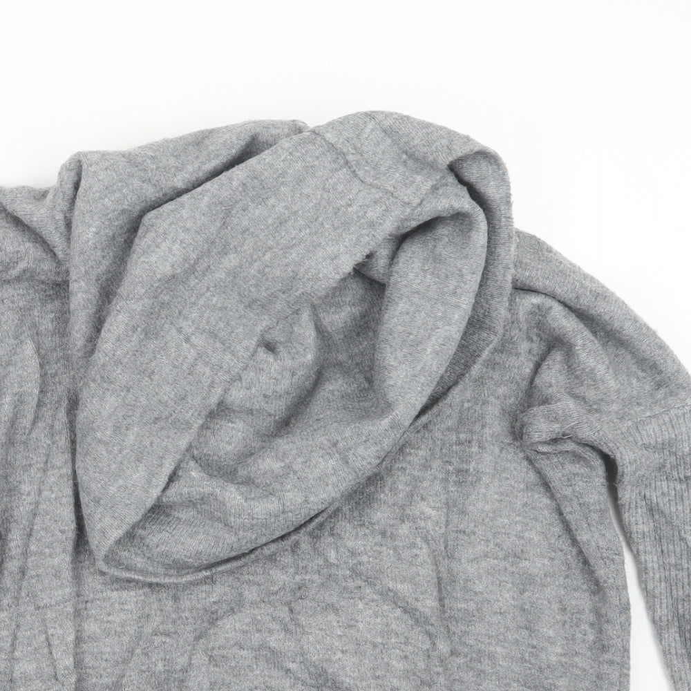 Miss Selfridge Womens Grey  Knit Pullover Jumper Size 10