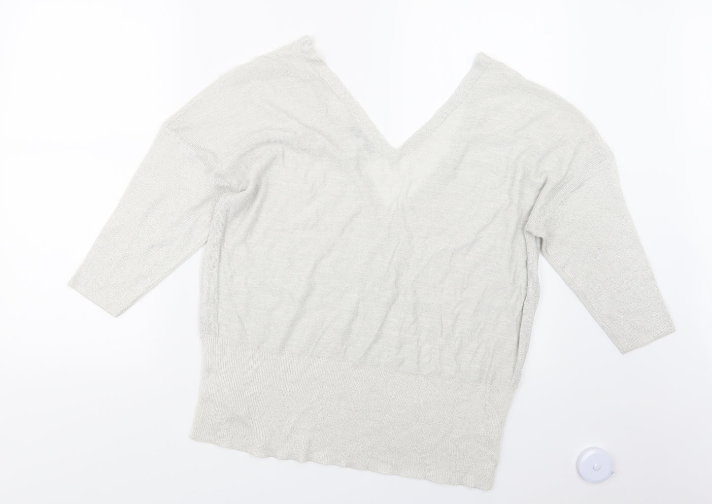 NEXT Womens White  Knit Pullover Jumper Size 14