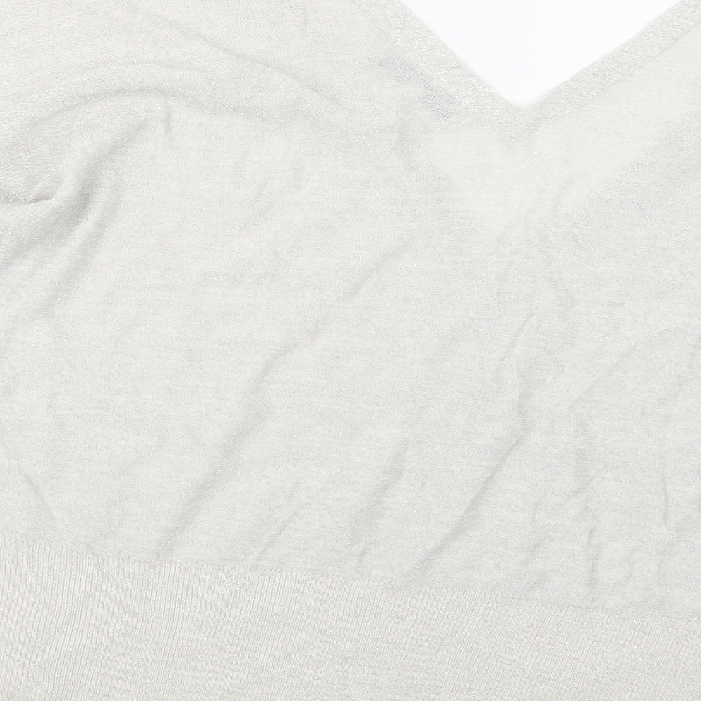 NEXT Womens White  Knit Pullover Jumper Size 14