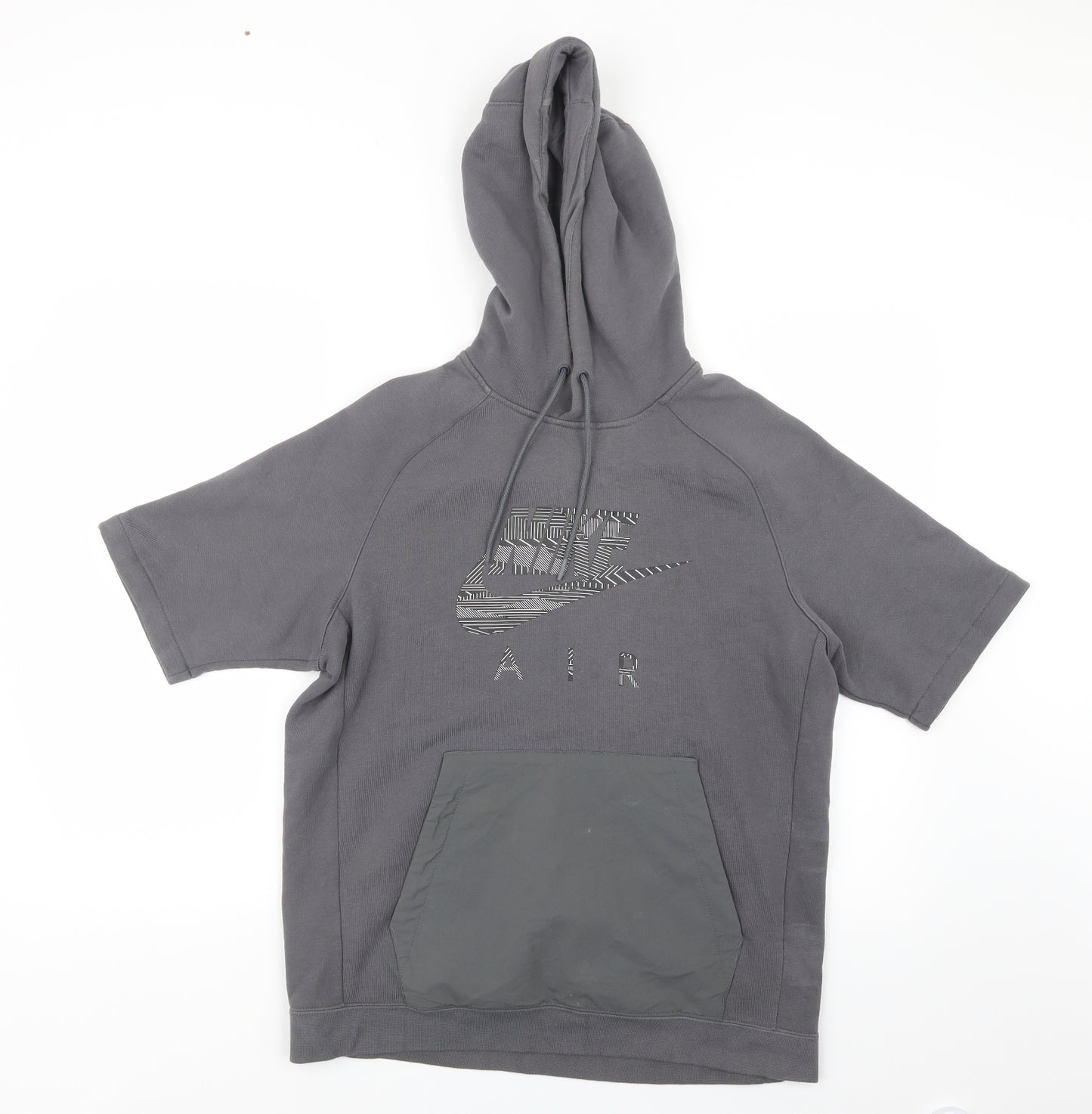 Nike Mens Grey   Pullover Hoodie Size M