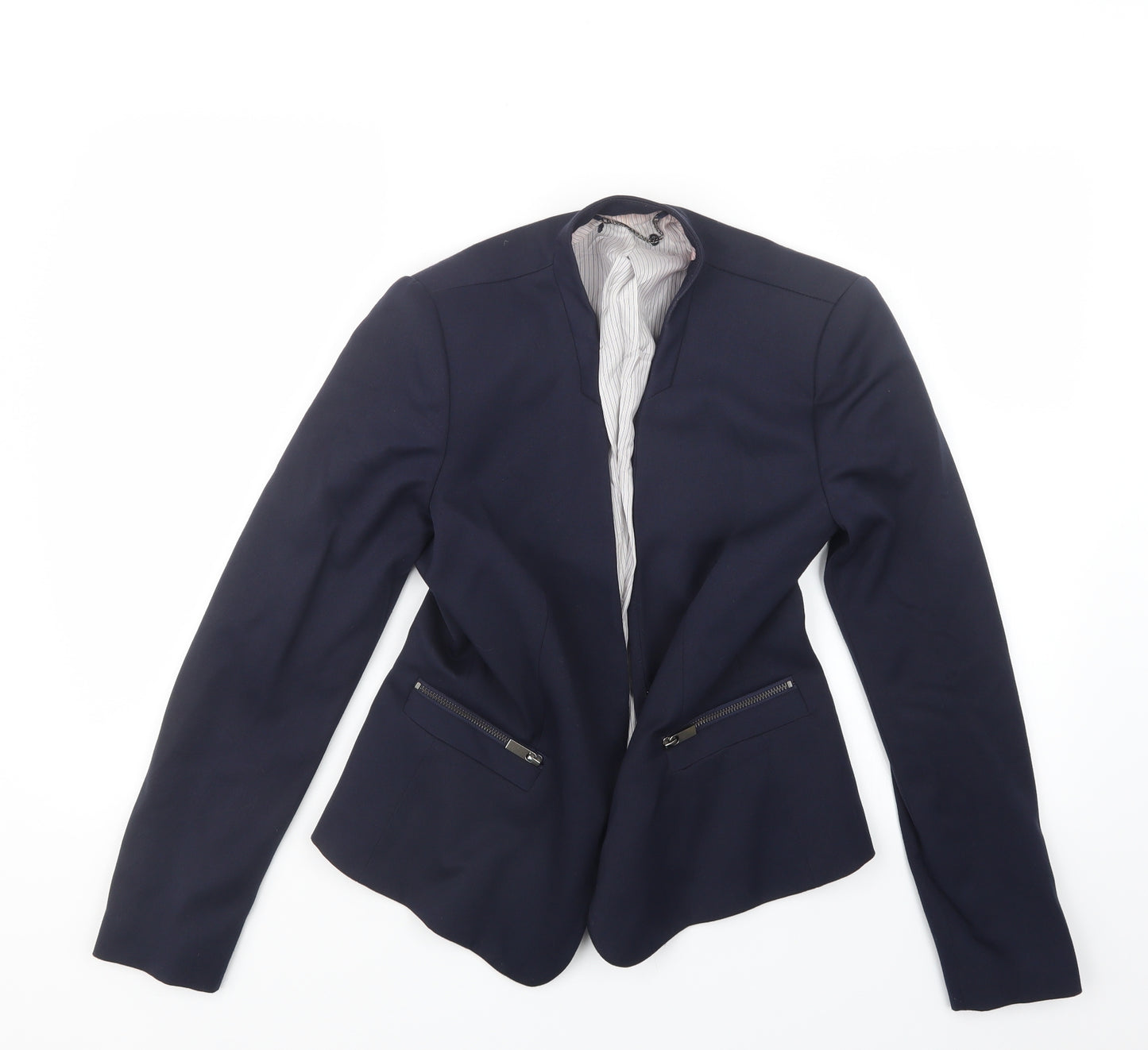 Mango Womens Blue   Jacket Blazer Size M