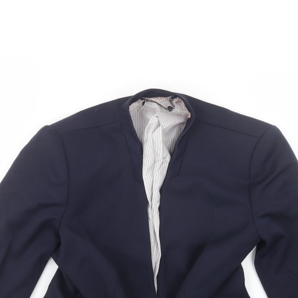 Mango Womens Blue   Jacket Blazer Size M