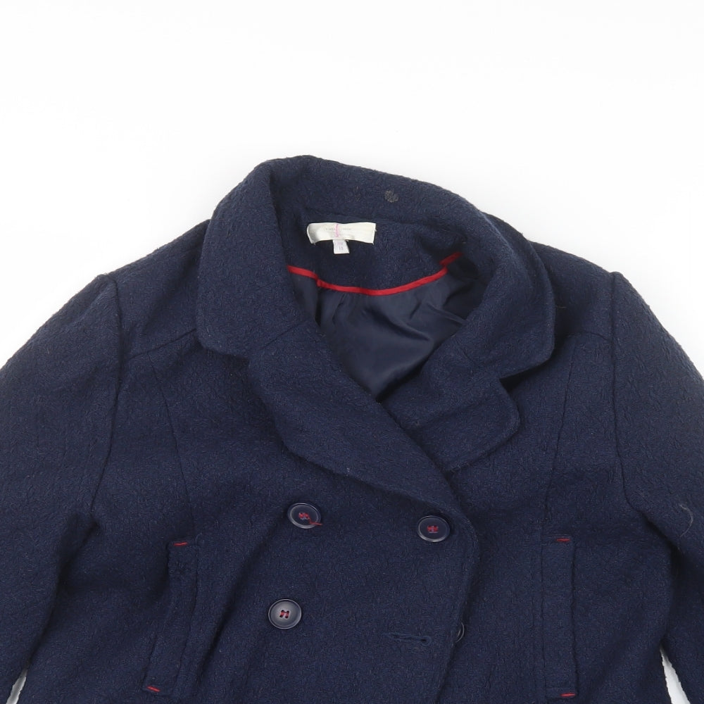 Jasper Conran Girls Blue   Parka Coat Size 13 Years