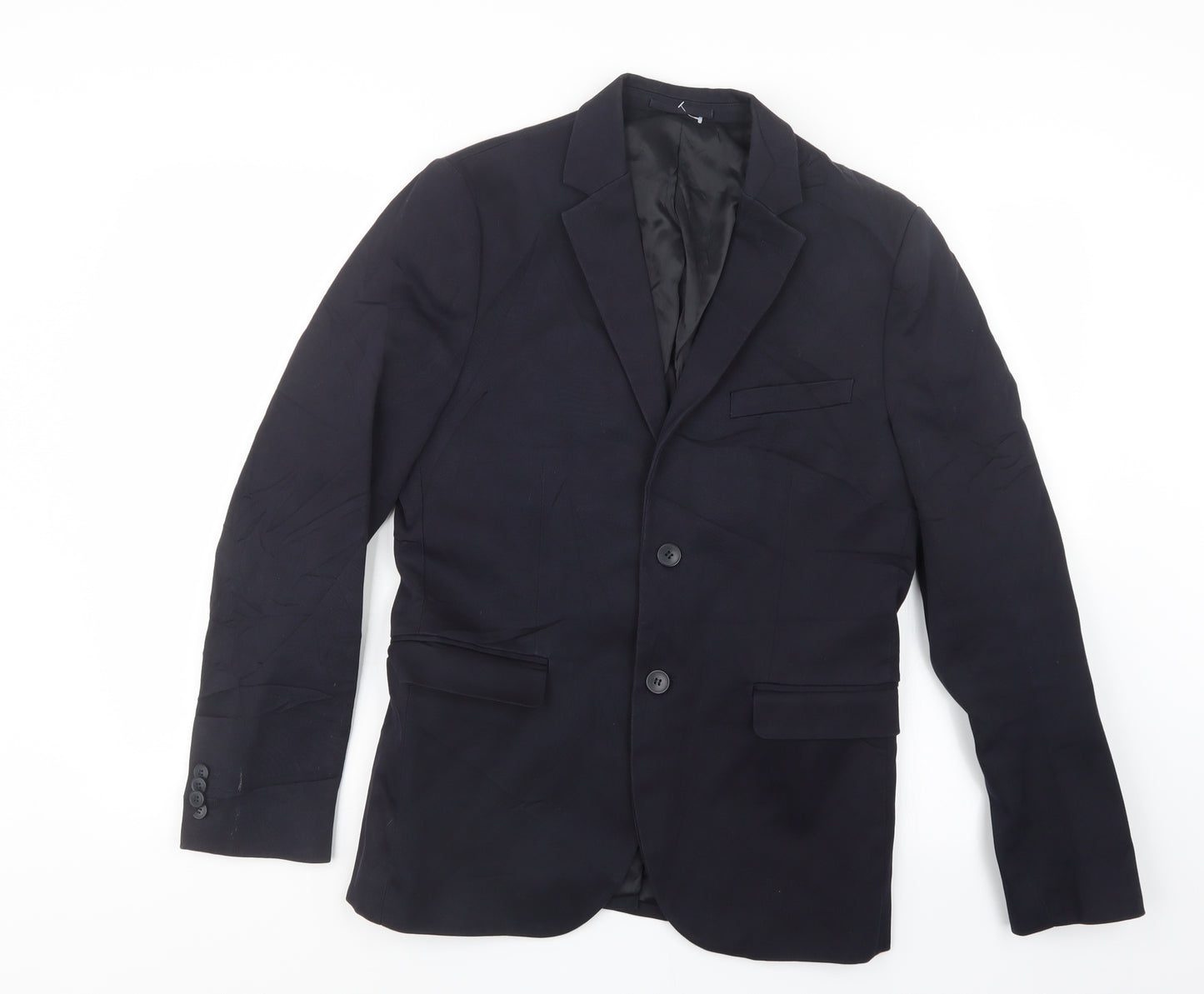 H&M Mens Blue   Jacket Suit Jacket Size 34