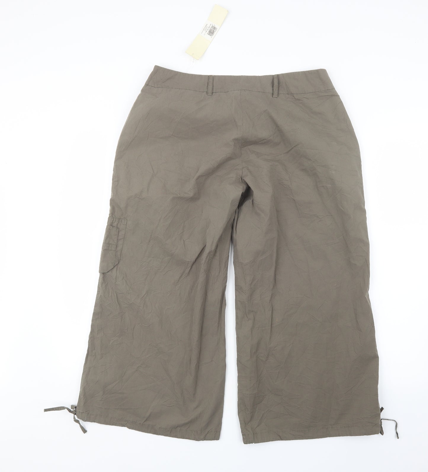 Isabell Krisensen Womens Green   Cropped Trousers Size 12 L23 in