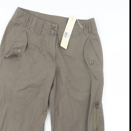 Isabell Krisensen Womens Green   Cropped Trousers Size 12 L23 in
