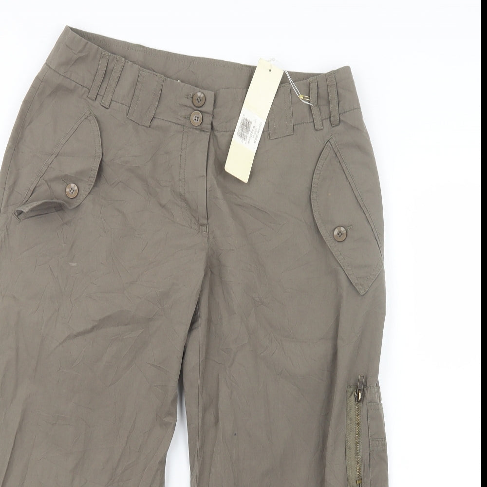 Isabell Krisensen Womens Green   Cropped Trousers Size 12 L23 in