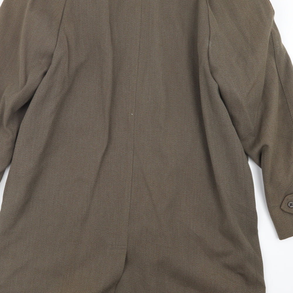 John Lewis Mens Brown   Pea Coat Coat Size M