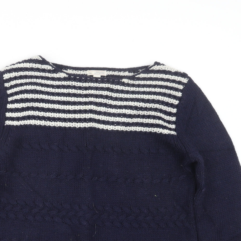 Gap Womens Blue  Knit Pullover Jumper Size M