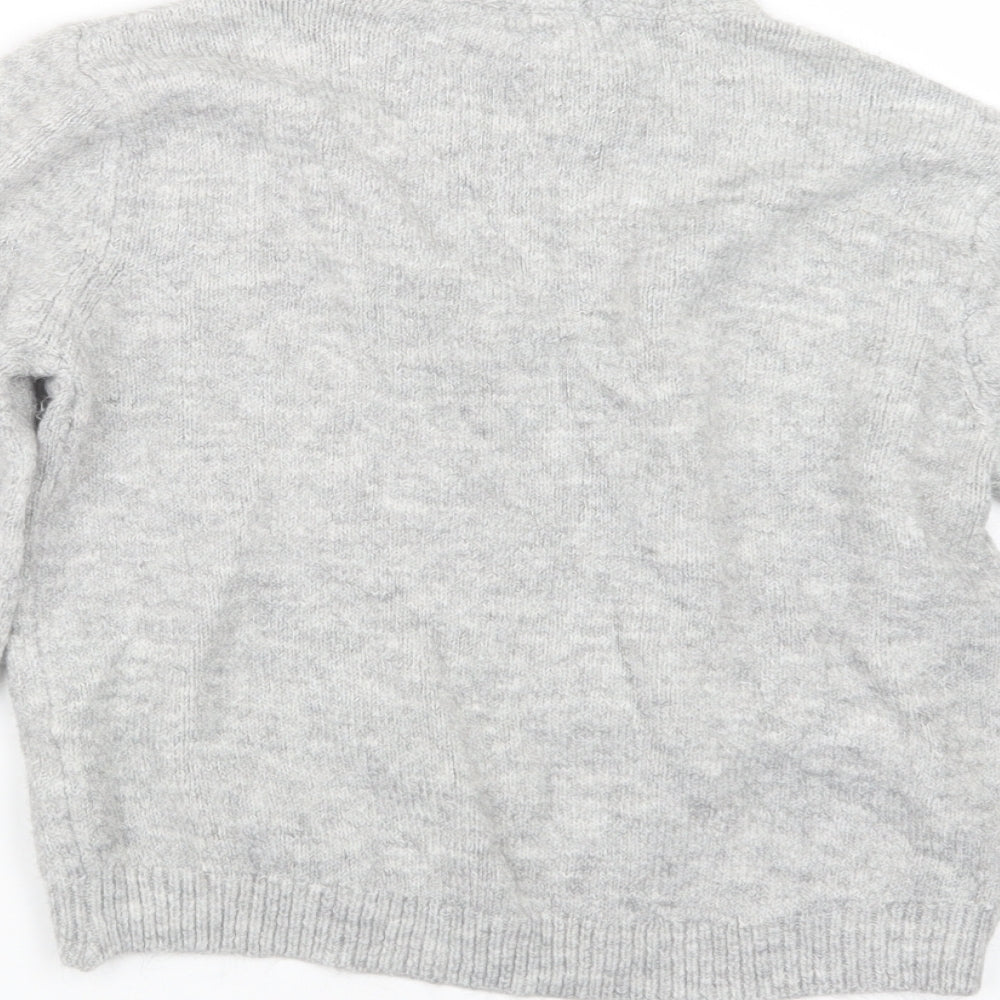 Primark Girls Grey  Knit Pullover Jumper Size 12-13 Years