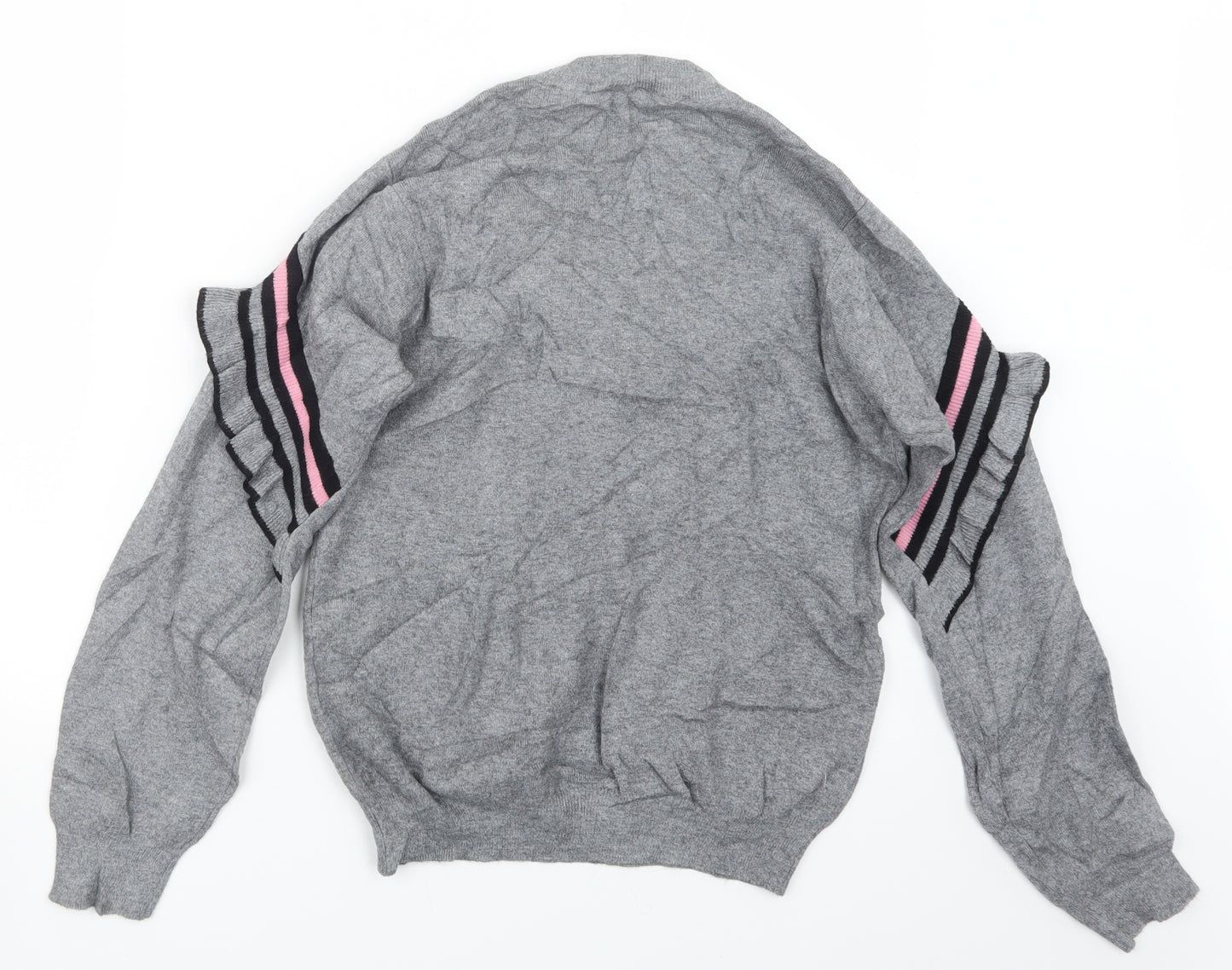 Y.A.S Womens Grey  Knit Pullover Jumper Size M