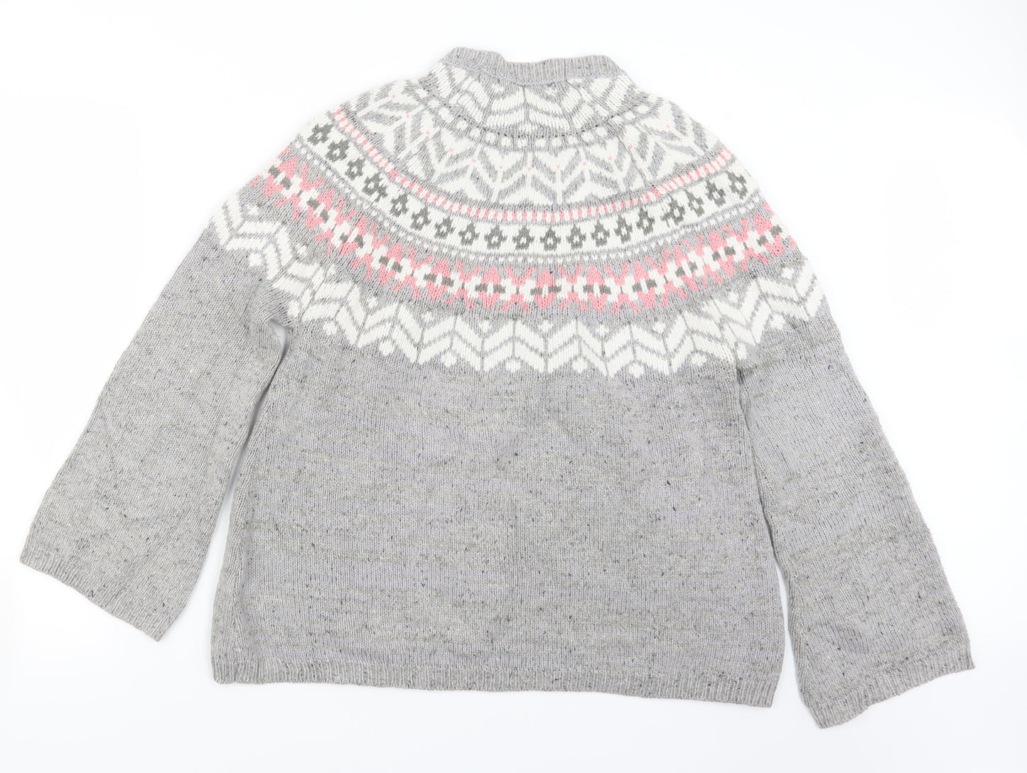 Marks and Spencer Womens Grey  Knit Pullover Jumper Size M