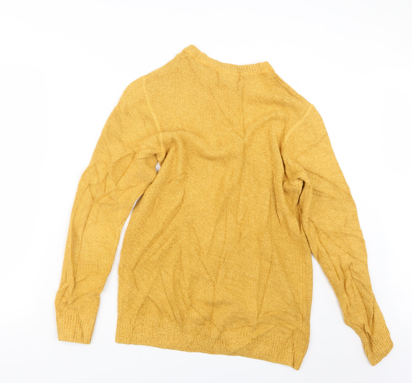 Primark Mens Yellow  Knit Pullover Jumper Size S