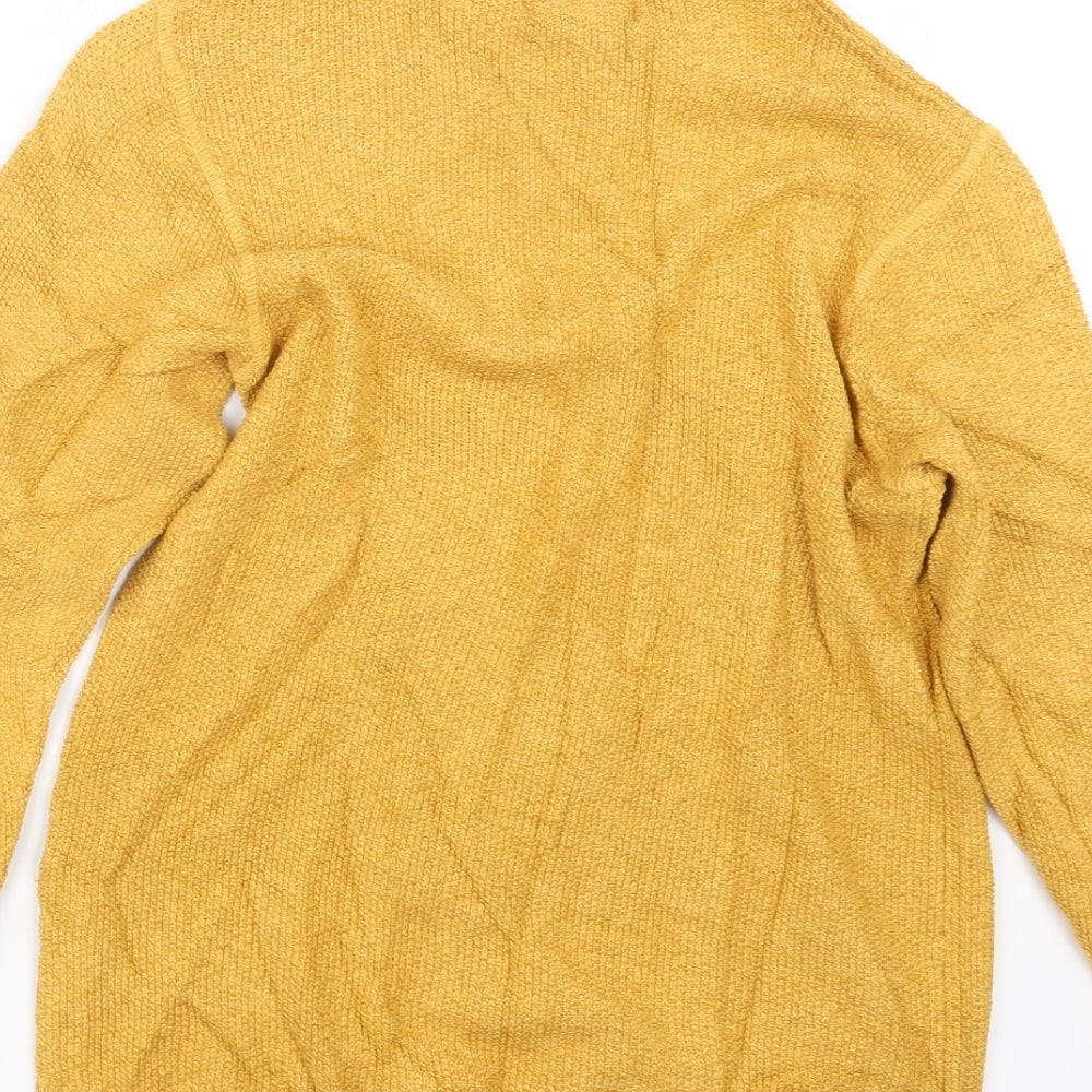 Primark Mens Yellow  Knit Pullover Jumper Size S