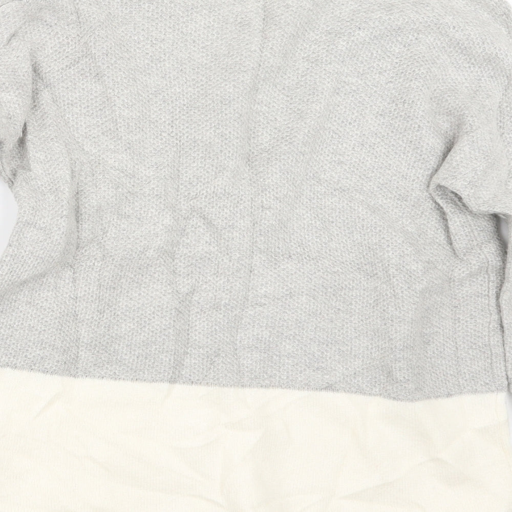 Fat Face Womens Grey  Knit Pullover Jumper Size 16