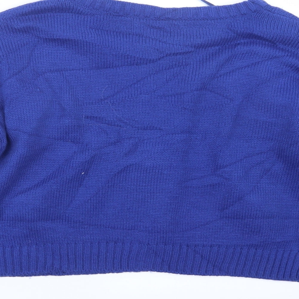 Atmosphere Womens Blue  Knit Pullover Jumper Size 10  - Christmas