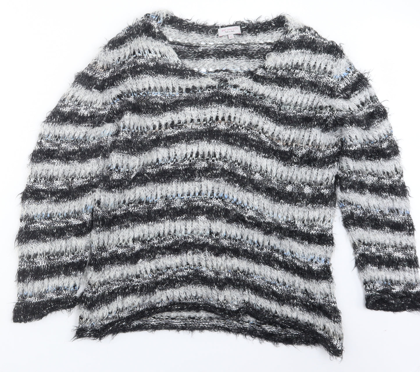 Per Una Womens Black  Knit Pullover Jumper Size XL