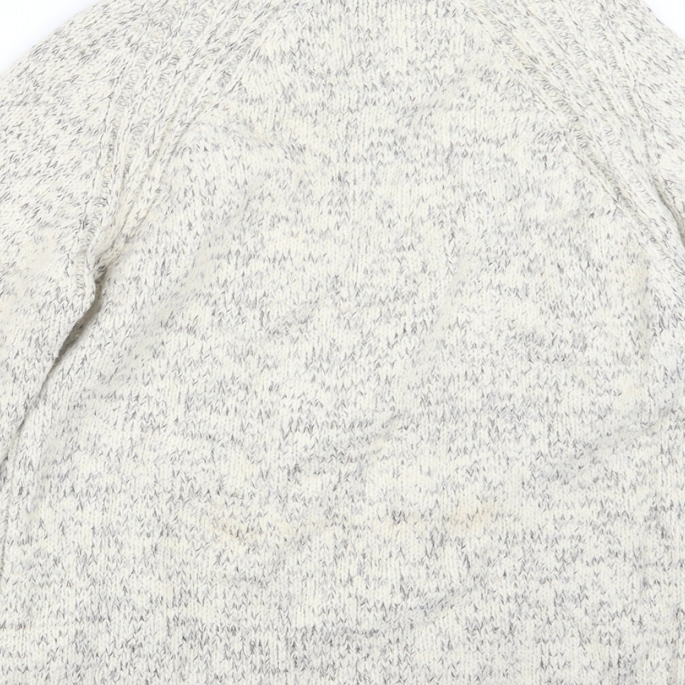 Blue Harbour Mens Grey  Knit Pullover Sweatshirt Size L