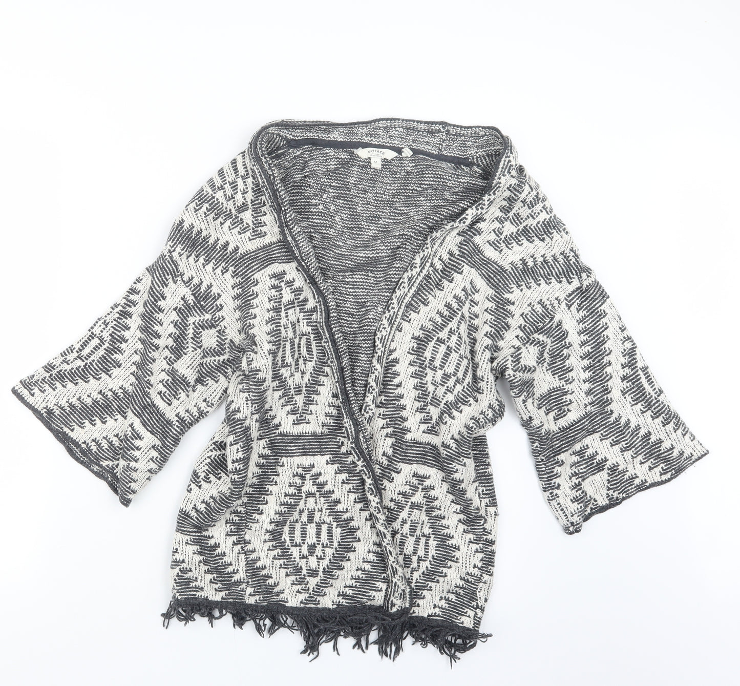 Fat Face Womens Grey  Knit Cardigan Jumper Size M