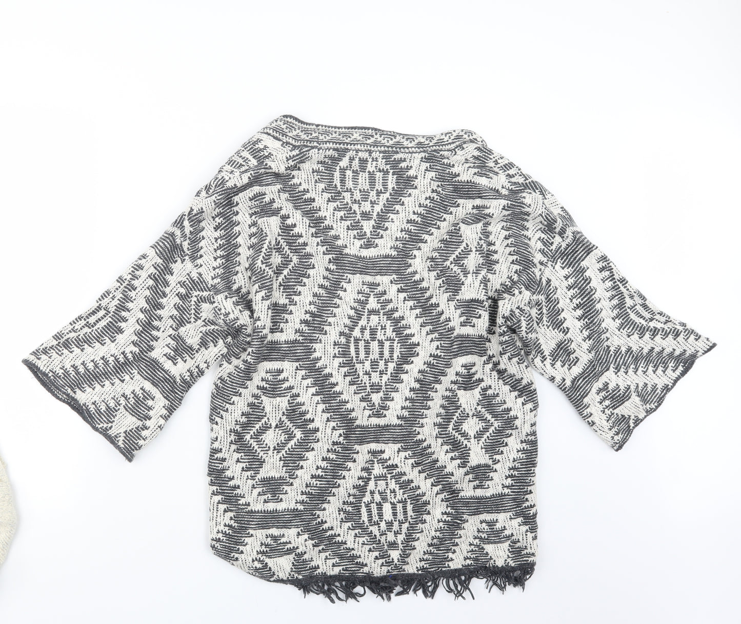 Fat Face Womens Grey  Knit Cardigan Jumper Size M