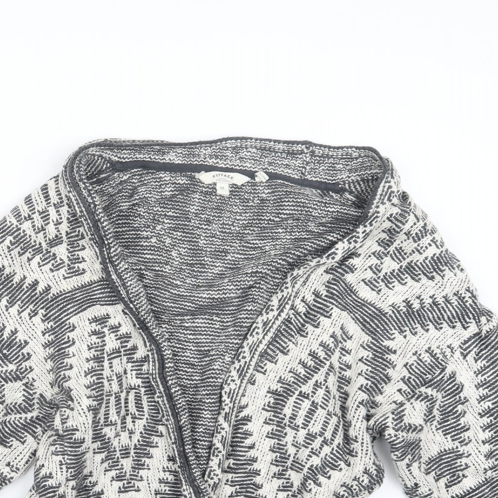 Fat Face Womens Grey  Knit Cardigan Jumper Size M