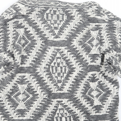 Fat Face Womens Grey  Knit Cardigan Jumper Size M