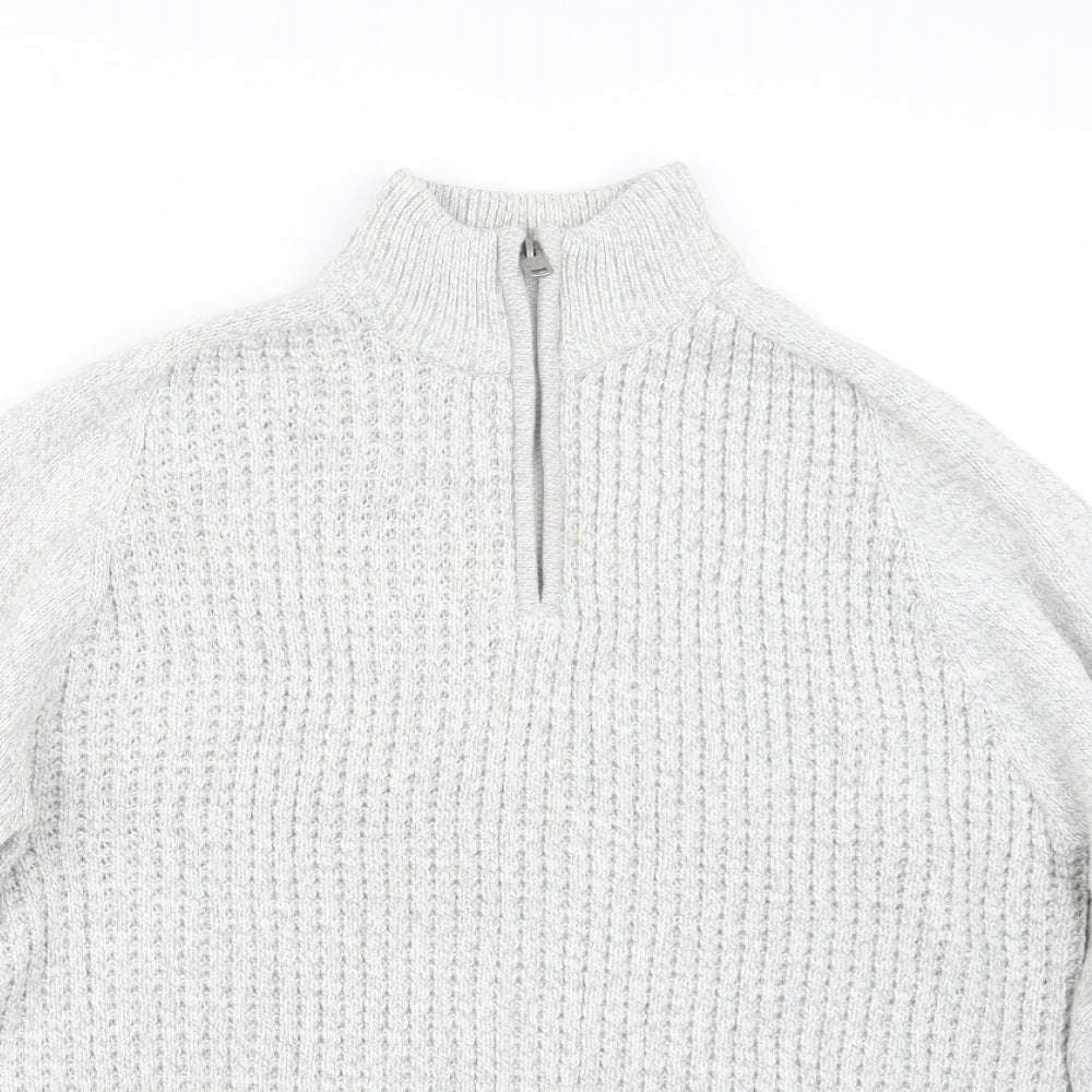 TU Mens Grey  Knit Pullover Sweatshirt Size M