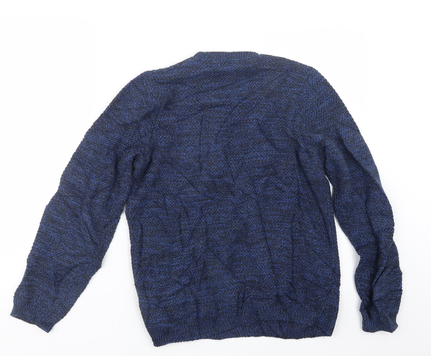 Marks and Spencer Mens Blue  Knit Pullover Jumper Size S