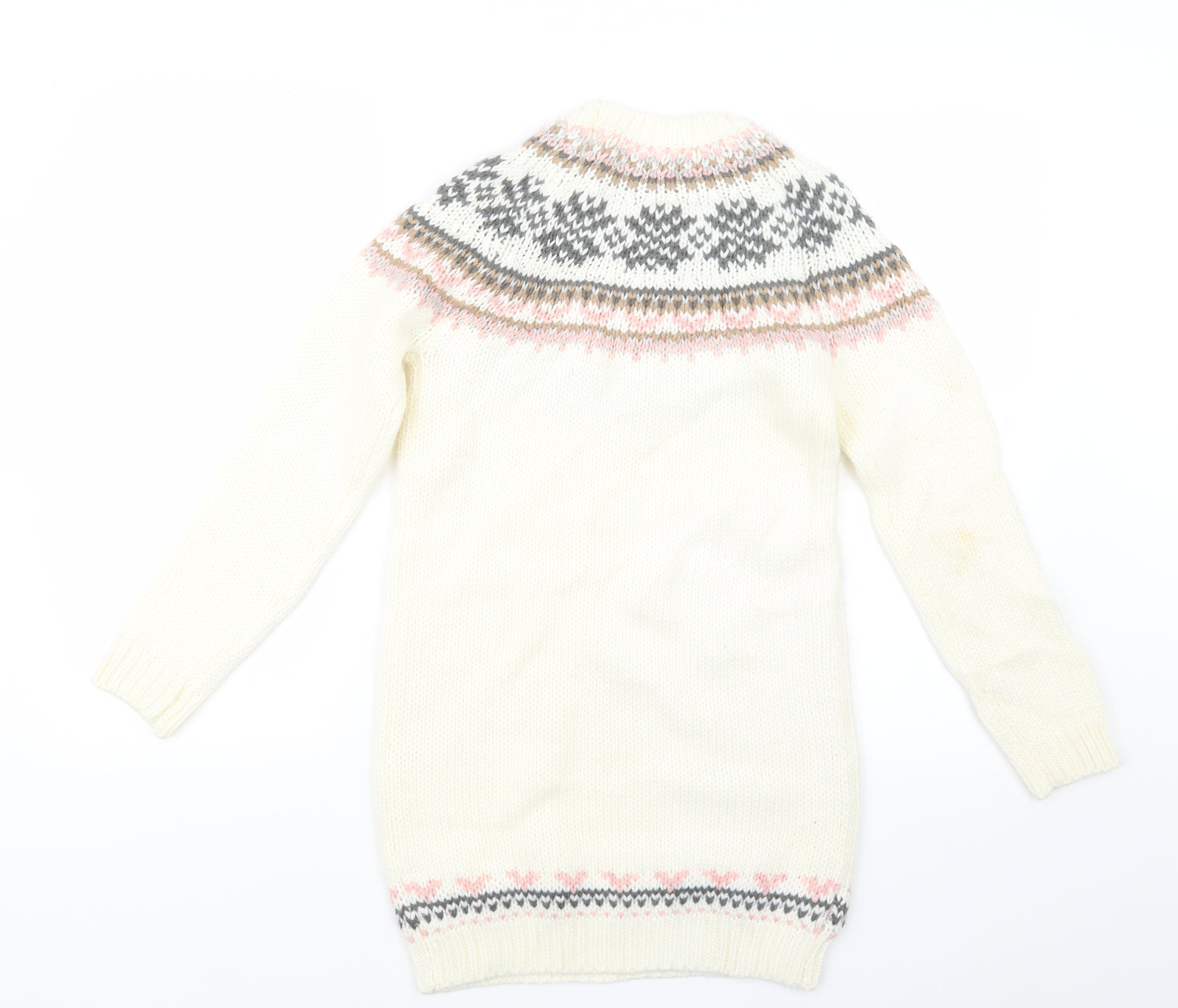 NEXT Girls Ivory  Knit Pullover Jumper Size 11-12 Years