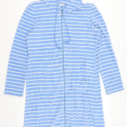 Marks and Spencer Womens Blue Striped  Top Dress Size 8