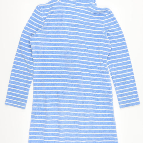 Marks and Spencer Womens Blue Striped  Top Dress Size 8