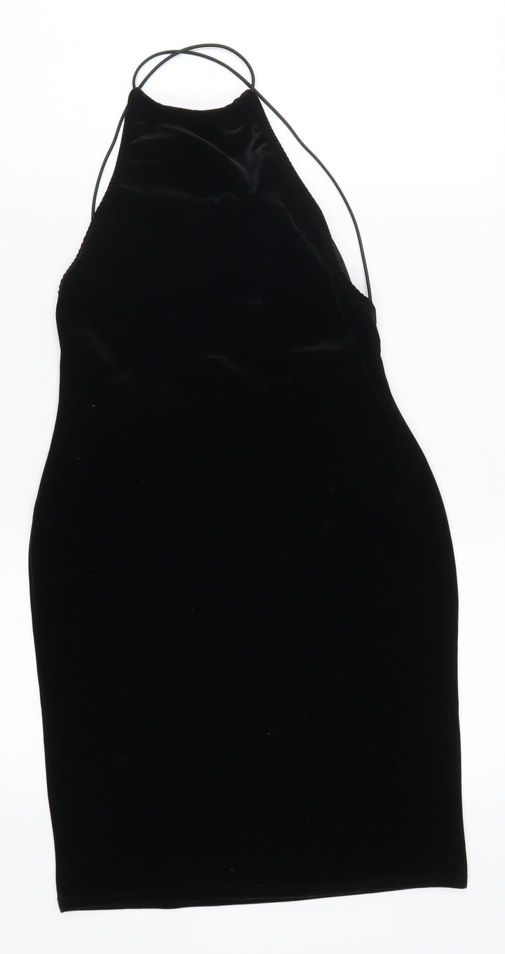 Missguided Womens Black Mini Size 8
