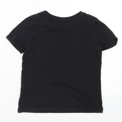 Matalan Girls Black   Basic T-Shirt Size 8 Years  - Best Granddaughter ever