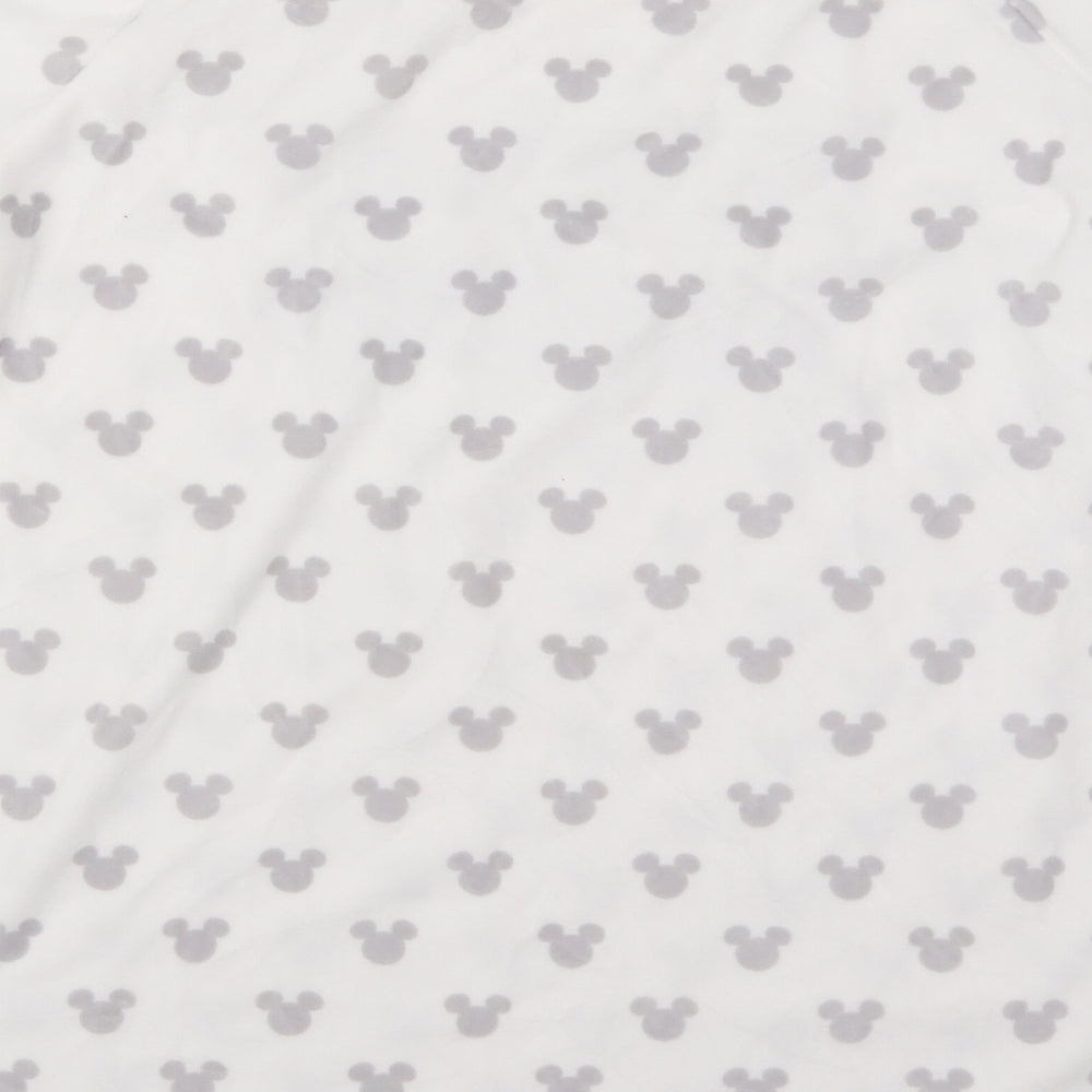 Primark Womens White Geometric  Top Pyjama Top Size 12  - Mickey Mouse