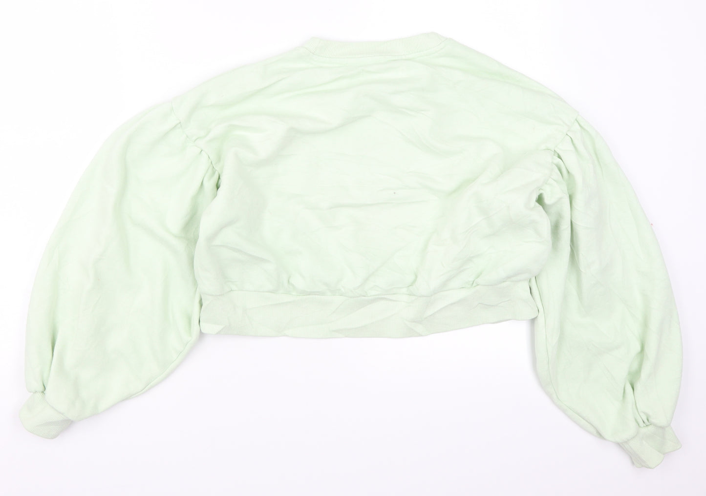 Bershka Womens Green   Pullover Sweatshirt Size S