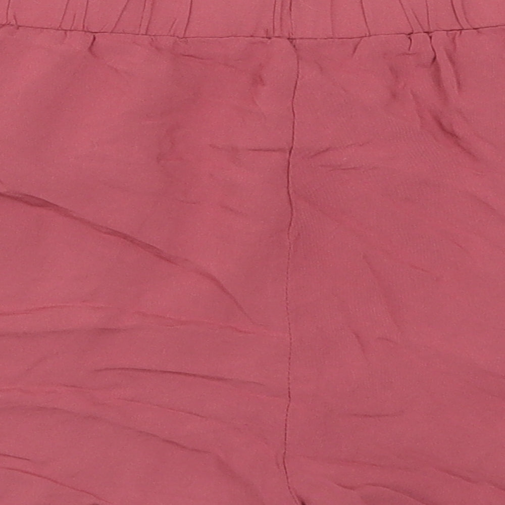 Primark Womens Pink   Paperbag Shorts Size 10