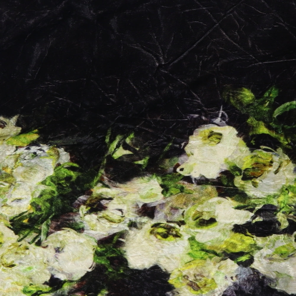 Blank Womens Green Floral  Kimono Jacket One Size