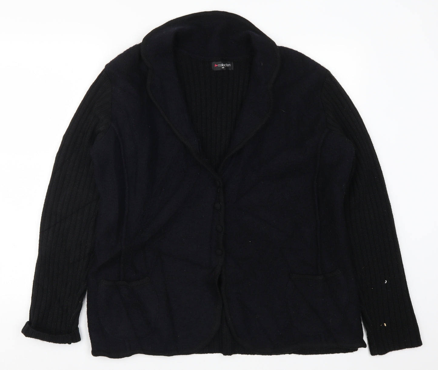 Bonmarché Womens Black   Cardigan Jumper Size 20