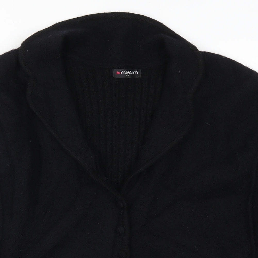 Bonmarché Womens Black   Cardigan Jumper Size 20