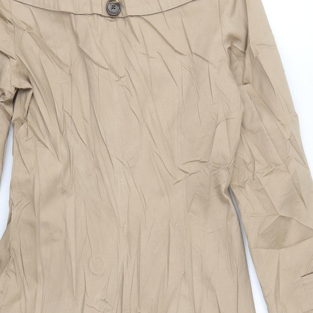 BHS Womens Beige   Trench Coat Coat Size 10