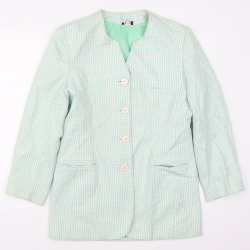 Klass Womens Green Geometric  Jacket  Size 10