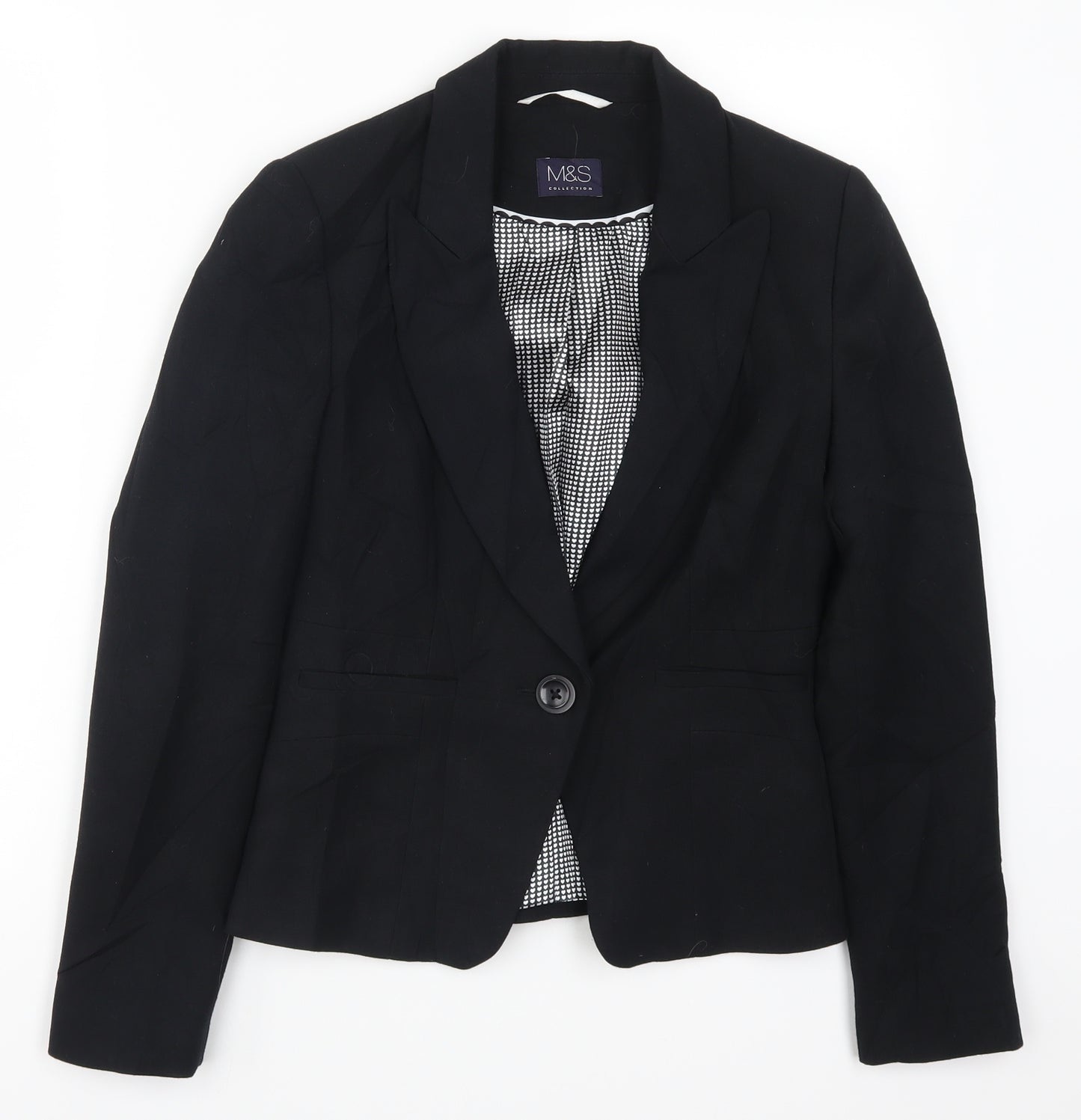 Marks and Spencer Womens Black   Jacket Suit Jacket Size 6