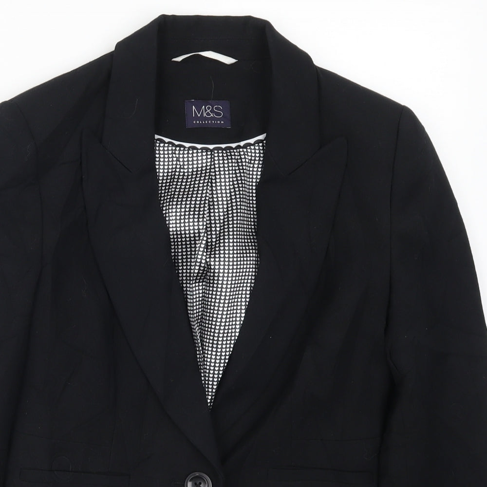 Marks and Spencer Womens Black   Jacket Suit Jacket Size 6