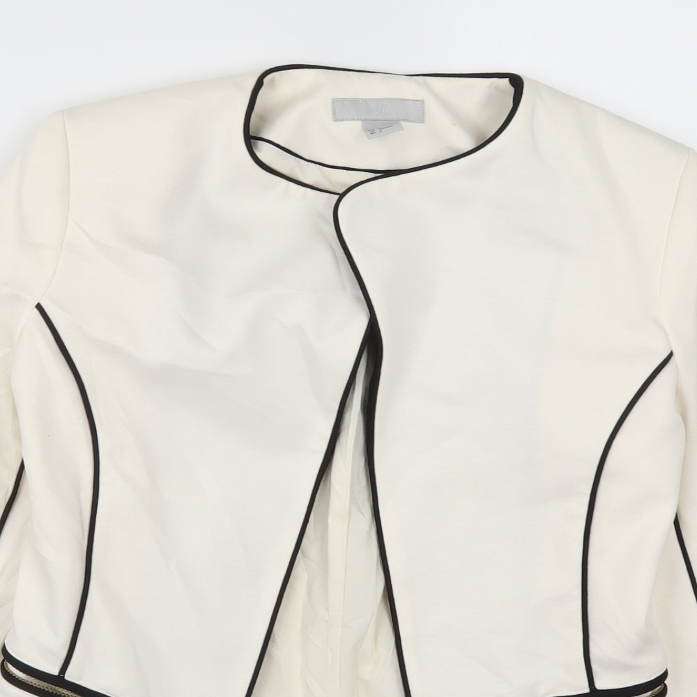H&M Womens White   Jacket  Size 8