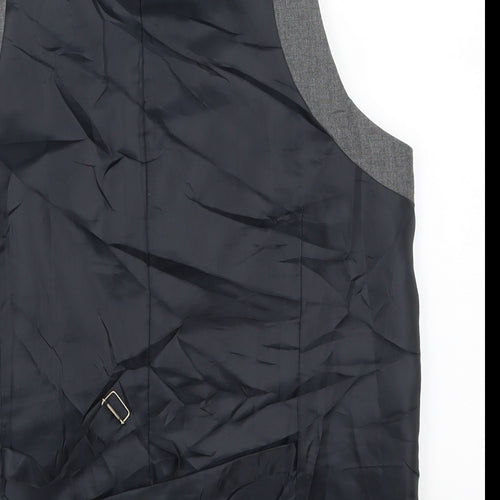 Topman Mens Grey   Jacket Waistcoat Size L