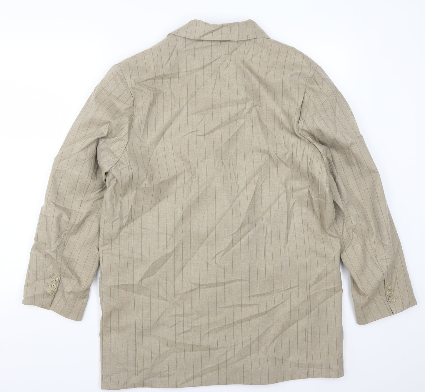 Weekday Womens Brown Striped  Jacket Suit Jacket Size 10
