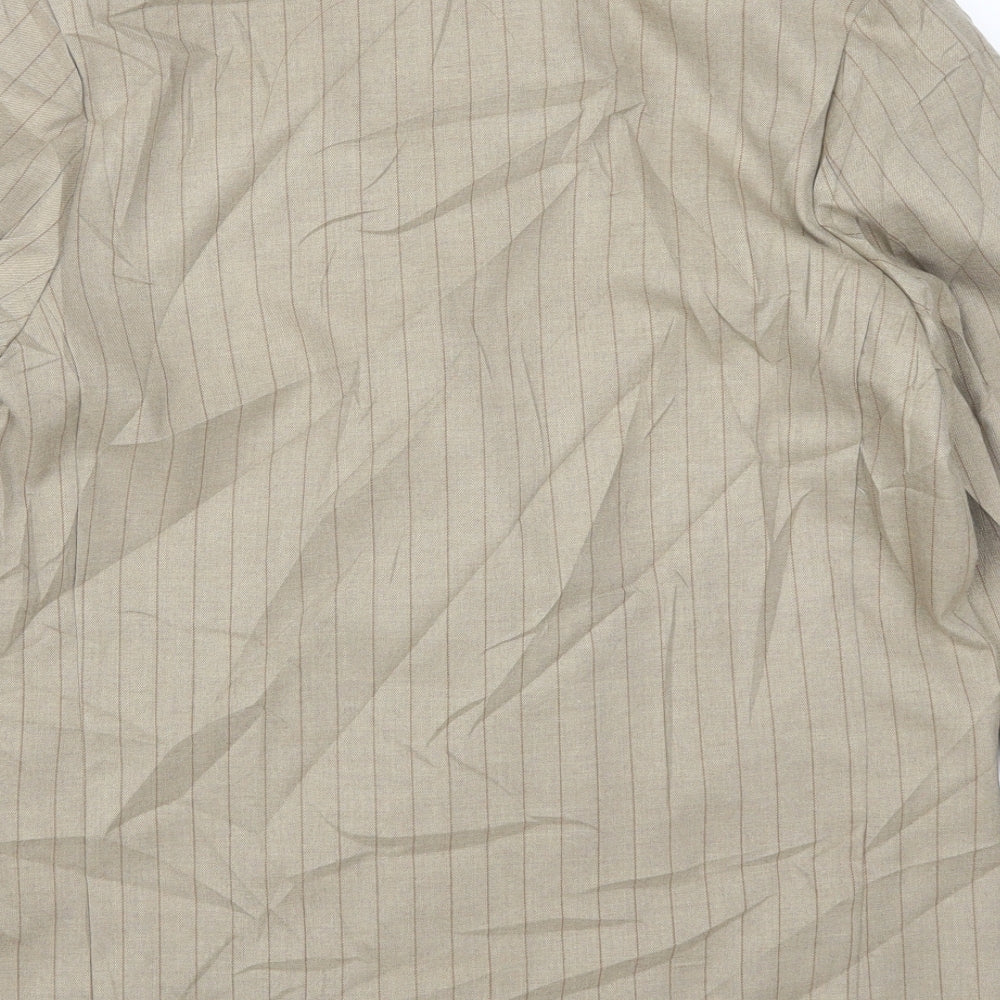 Weekday Womens Brown Striped  Jacket Suit Jacket Size 10