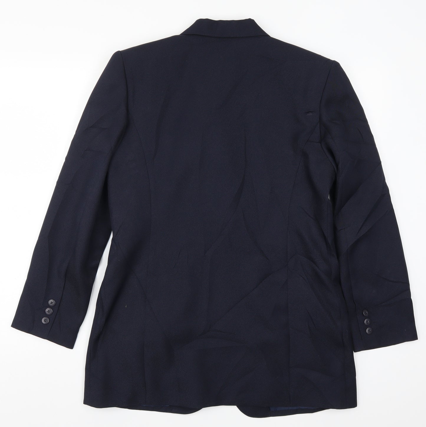 Preworn Womens Blue   Jacket Suit Jacket Size 12